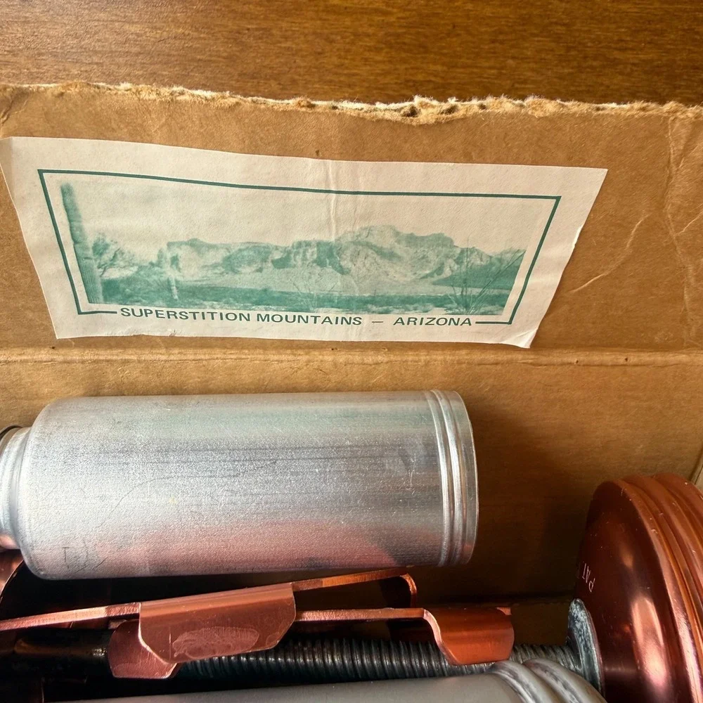 Vintage Grow‎ Your Own Cactus Cookie Press Arizona Souvenir Set w Box Discs